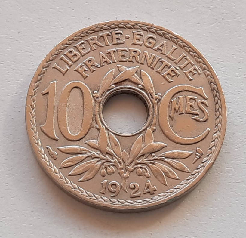 

Франция 10 сантимов 1924