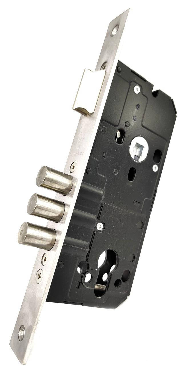 

Замок врезной MUL-T-LOCK 1-WAY DIN 385 SS UNIV BS45мм 85мм SP (Израиль)