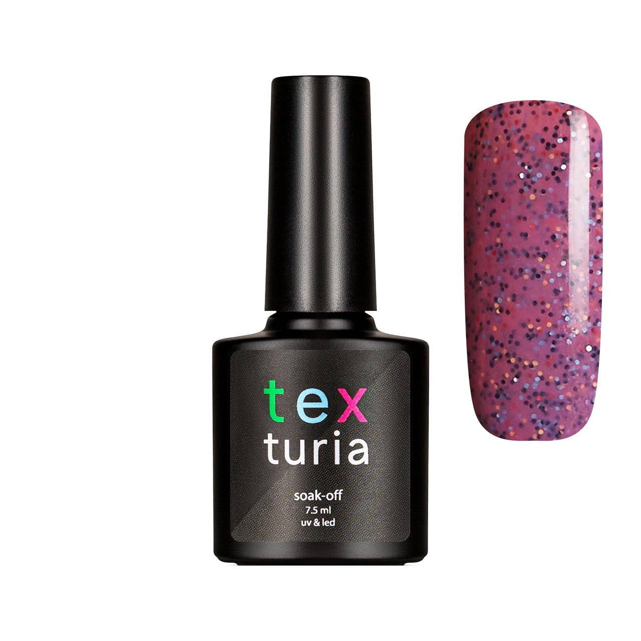 

Гель-лак Texturia 121 Сливовый с разноцветным конфетти 7.5 мл