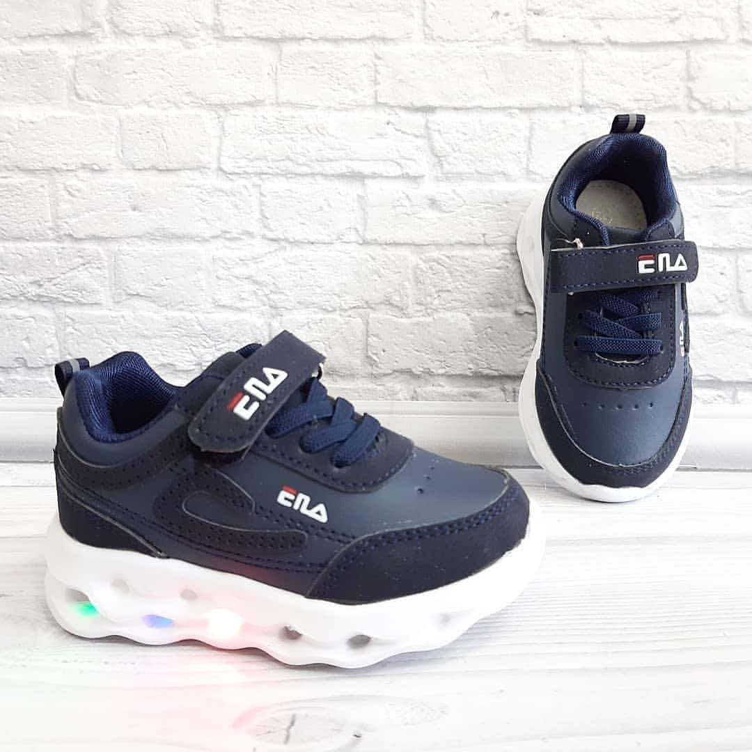 

Кросівки для хлопчика FILA світяться на ліпучці р.21-25