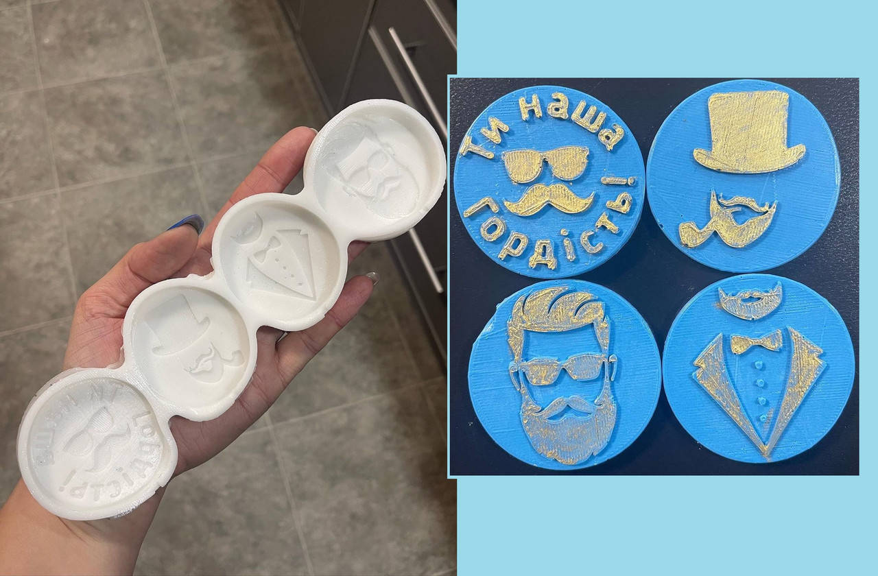 

Силиконовый молд для шоколада, мастики, изомальта "Ты наша гордость на УКР"