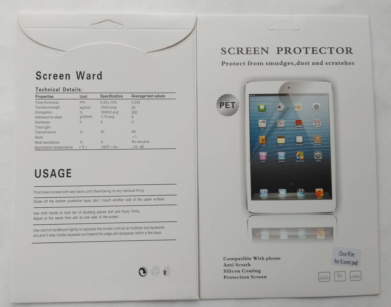 

Глянцевая пленка Xiaomi Mi pad Mipad 1