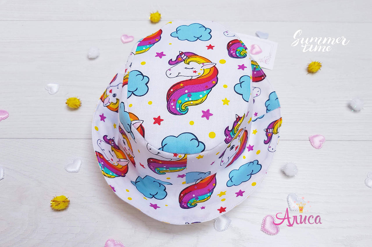 

Панамка двухсторонняя "Радужный Единорожка" 50