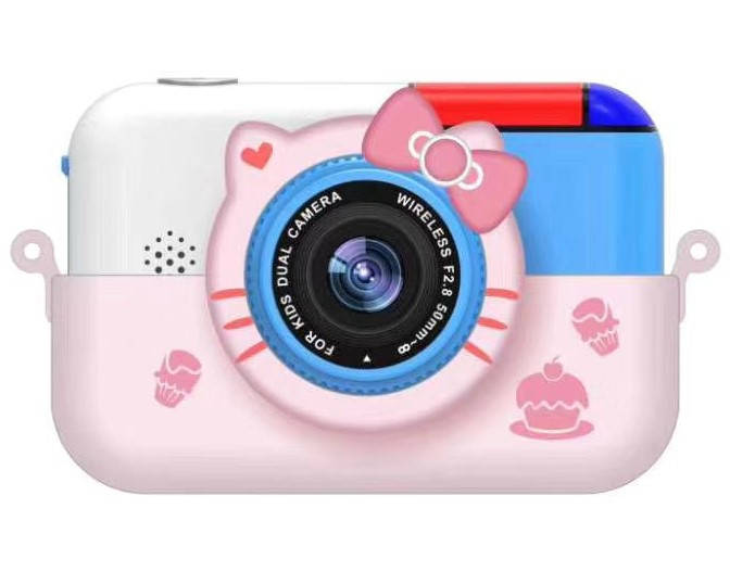 

Детский цифровой фотоаппарат Smart Kids TOY G 6 Хелло Китти Розовый 2 камеры 28MP