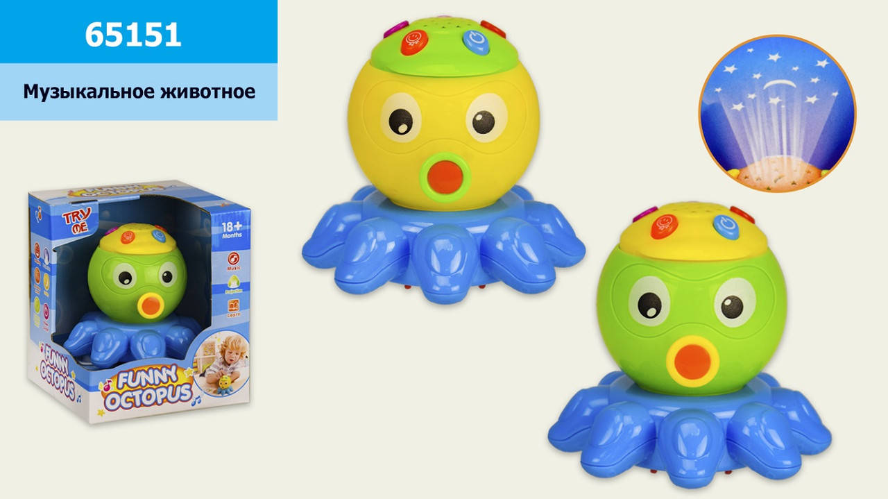 

Муз. осьминог 65151 (72шт|2) свет, муз., проектор в коробке 12*11,5*14 см