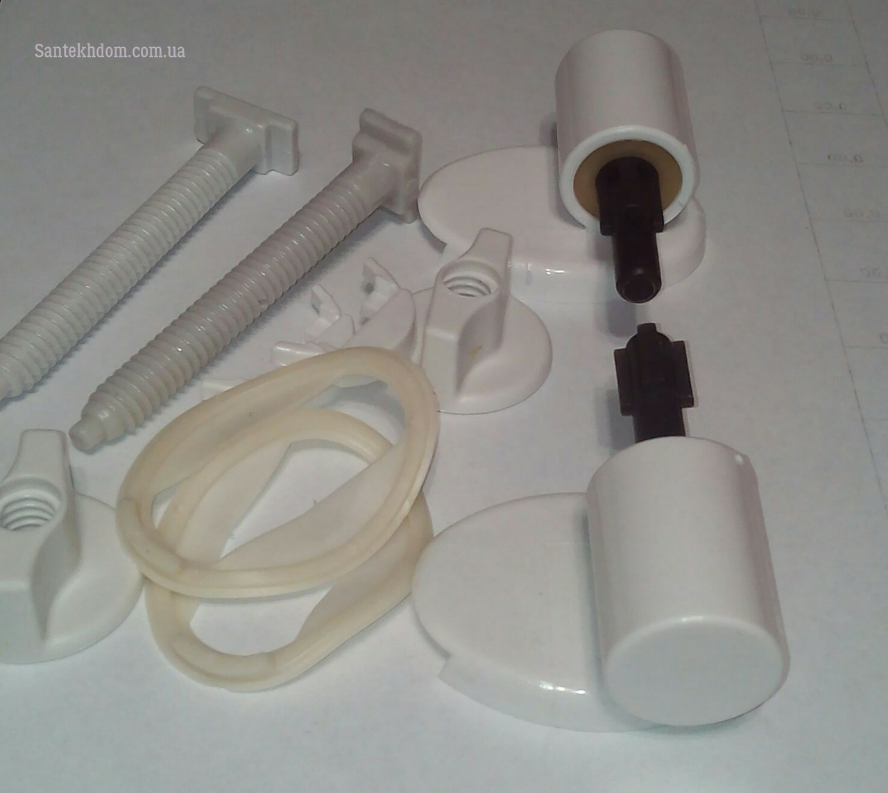 

Крепление крышки унитаза с микролифтом.