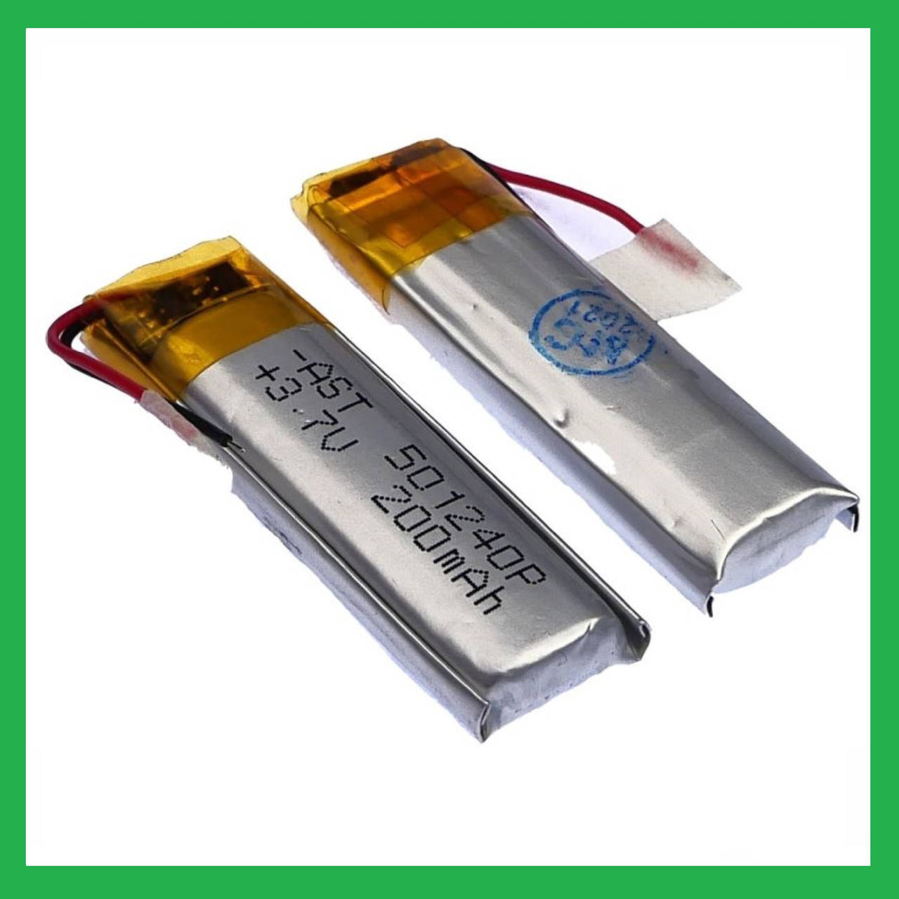 

Литий-полимерный аккумулятор Li-pol 501240P, 200mAh 3.7V 1 шт.