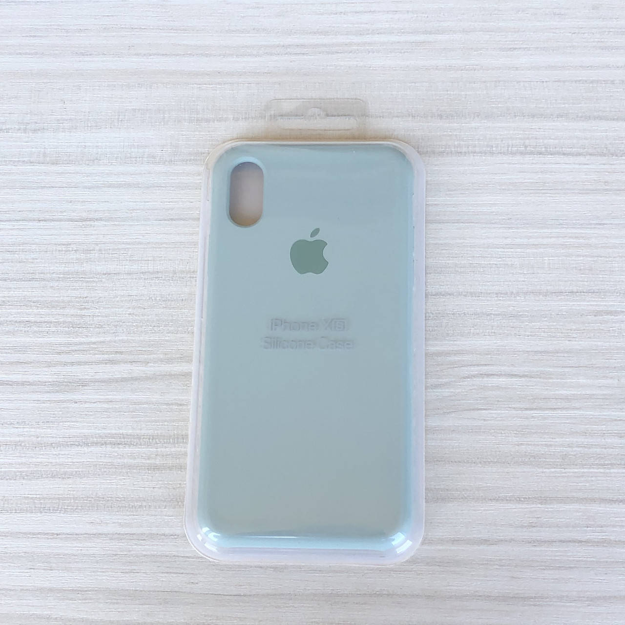 

Силиконовый чехол для iPhone X/Xs, мятный, silicone case mint, Бирюзовый