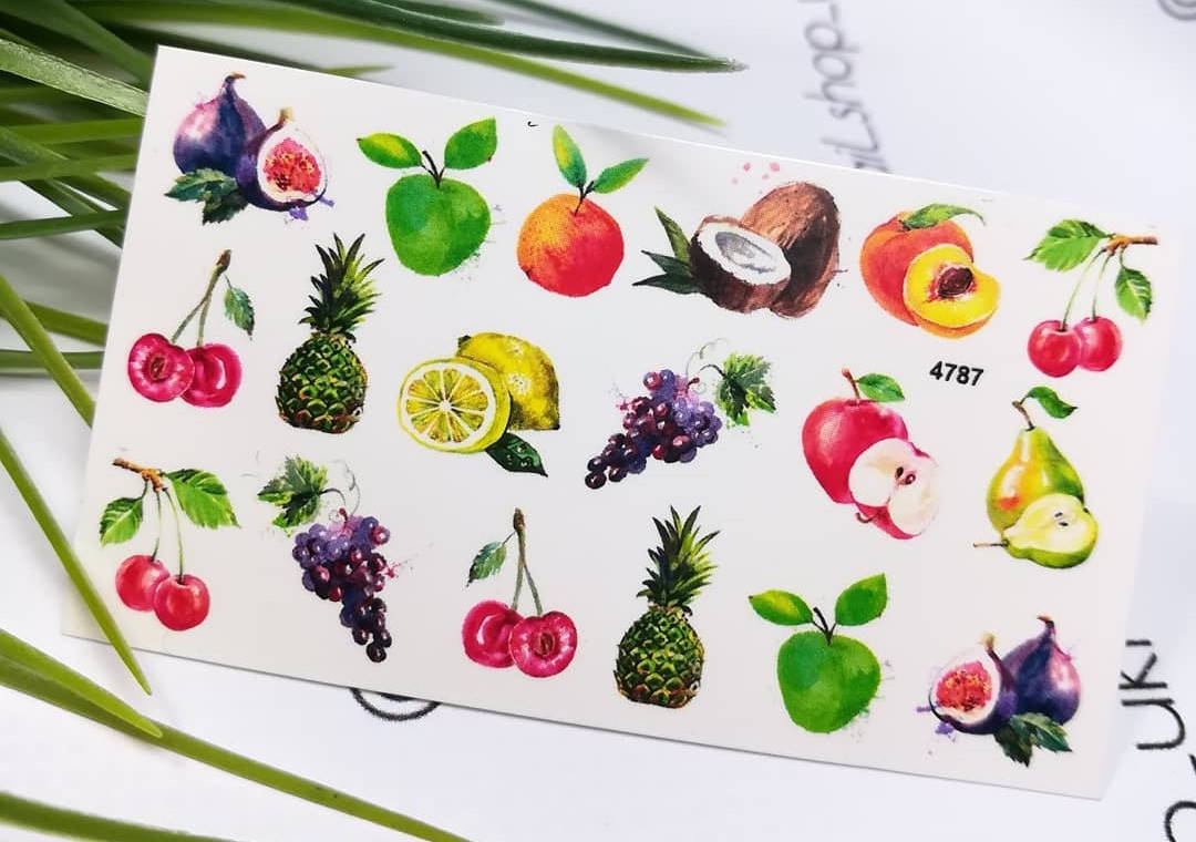 

Слайдер фрукти, Разные цвета