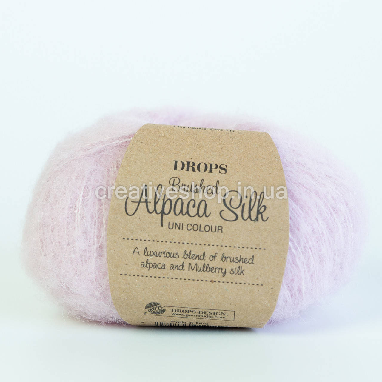 

Пряжа Drops Brushed Alpaca Silk (цвет 12 powder pink)