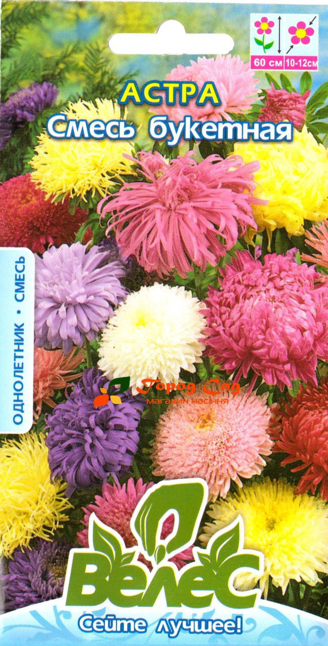 

Семена астры смесь букетная 0,3г ТМ ВЕЛЕС