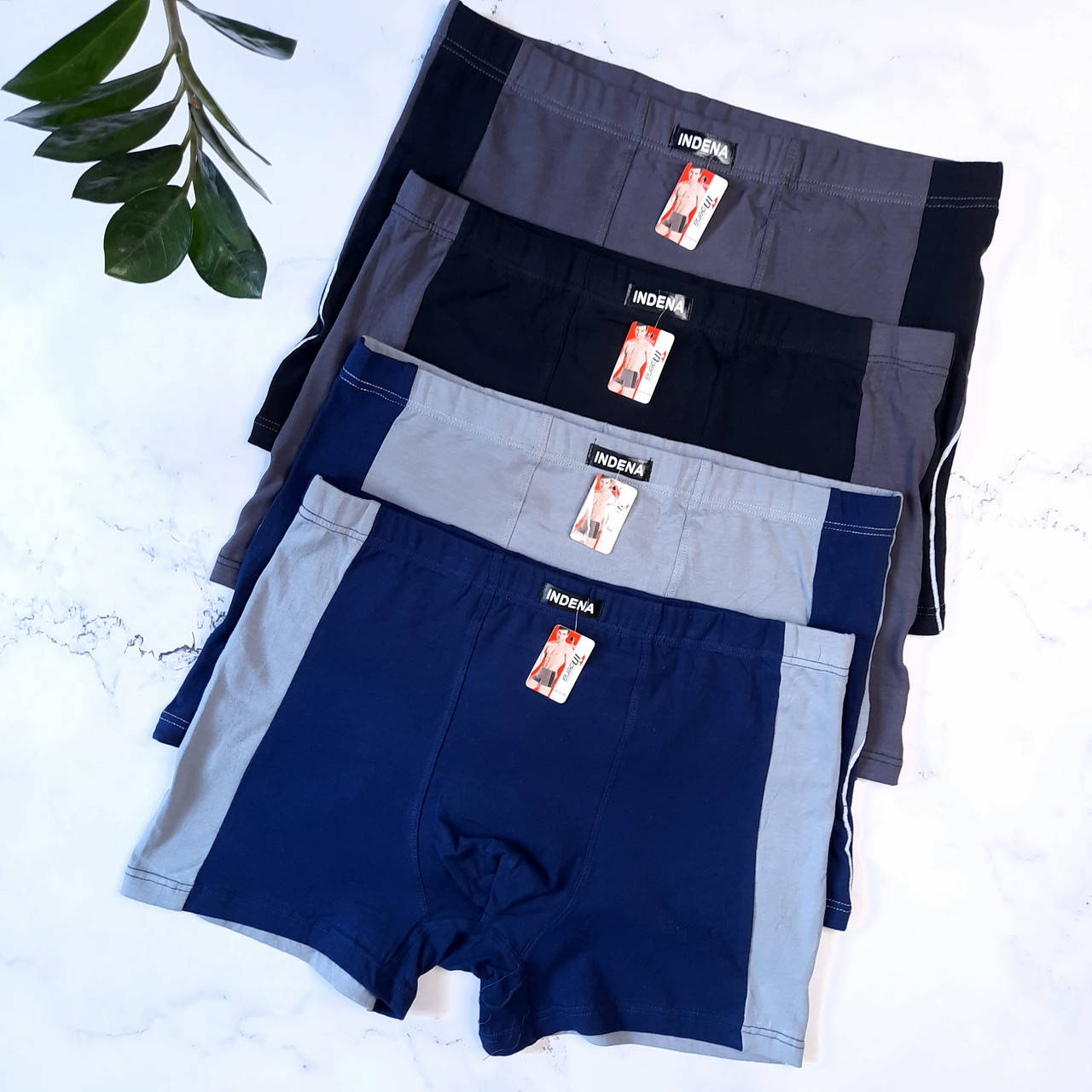 

Мужские трусы боксеры от L до 4XL размеры индена Indena мужское белье, Разные цвета