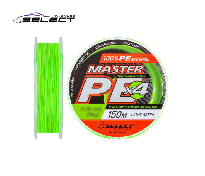 

Шнур Select Master PE 150m (салат.) 0.06мм 9кг