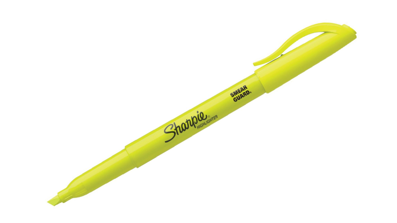 

Текстовый маркер желтый Sharpie