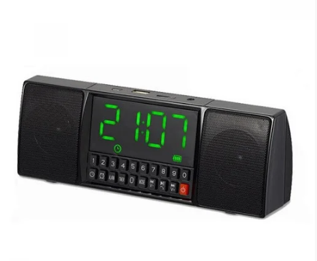 

Колонка-радио часы цифровые с будильником Wster WS-1515BT 6W Black