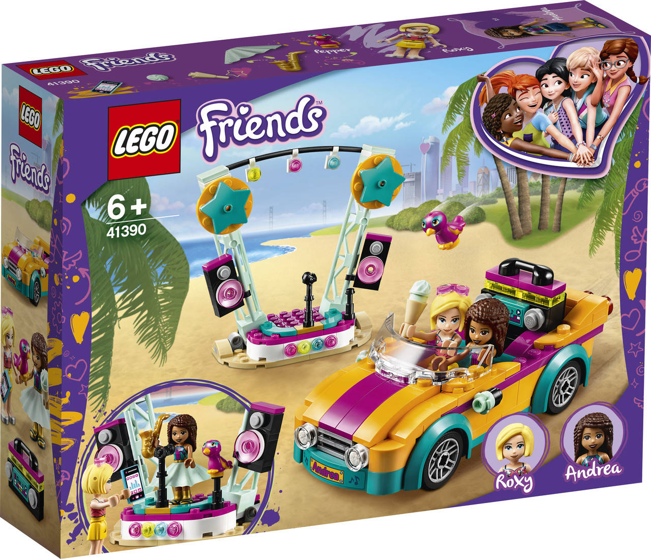 

LEGO ЛЕГО Friends Машина со сценой Андреа 41390
