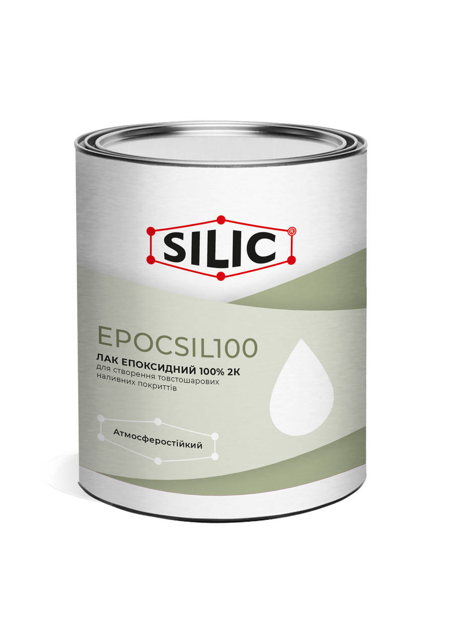 

Лак эпоксидный 100% Silic (1 кг) с отвердителем, Прозрачный