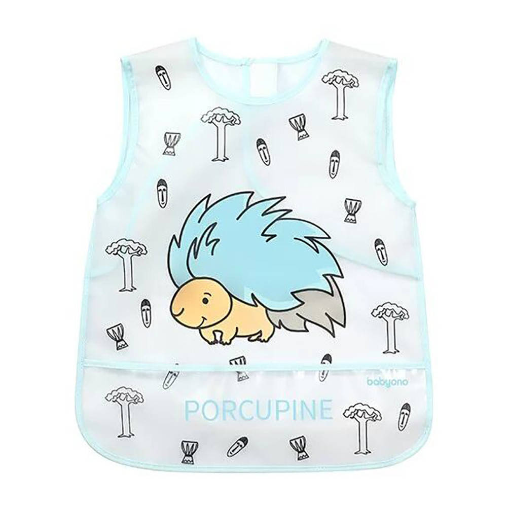 

Нагрудник-фартук "Я активен" BabyOno Porcupine (5901435407141), Бирюзовый