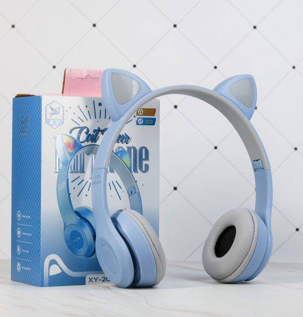 

Наушники беспроводные с кошачьими ушками Cat Ear Y47, Голубой