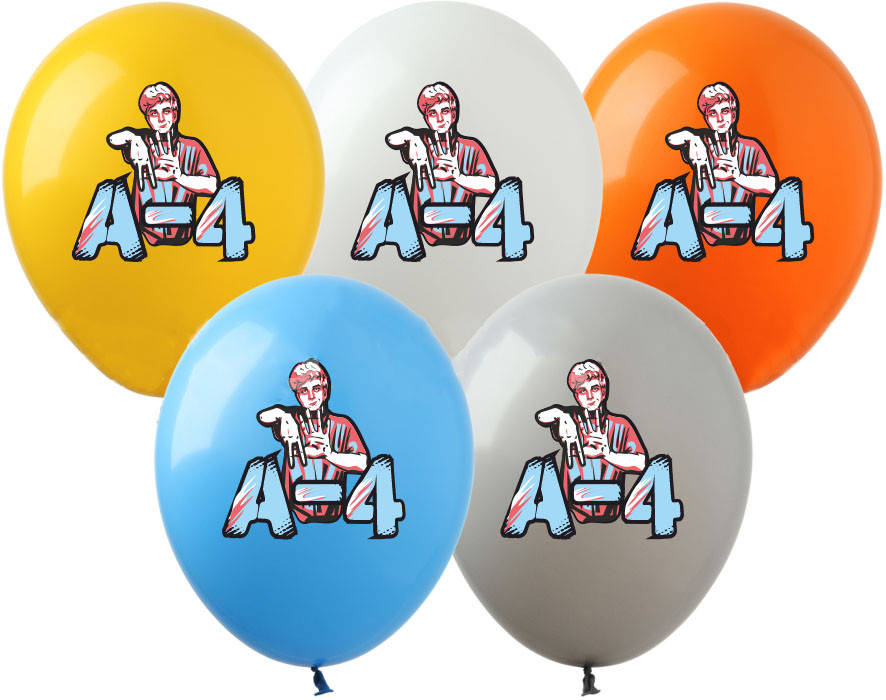 

Латексные шары 12" (30 см) VLAD A-4, 10 шт., Белый