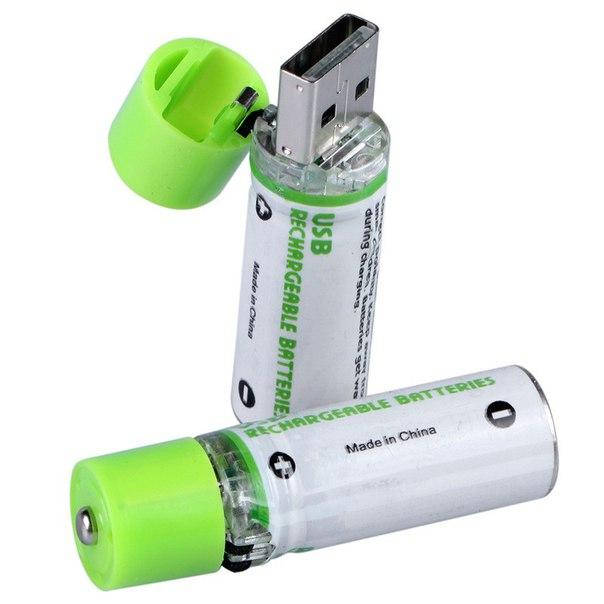 

Перезаряжаемые USB батарейки АА 1,2В 1450 мАч 2шт