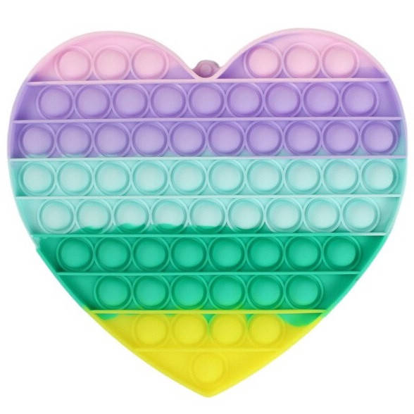 

Игрушка антистресс Pop It (Поп Ит) пузырчатая Сердце Big 20x20 см