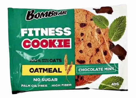 

Овсяное fitness печенье Bombbar Шоколад-Мята (40 грамм)