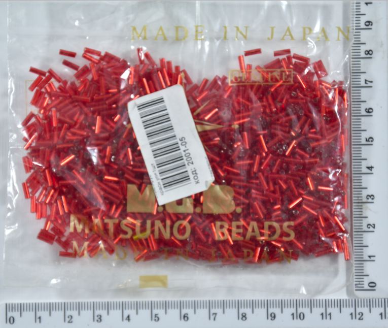 

Стеклярус "MATSUNO" Япония 50гр №167 красн уп=1шт