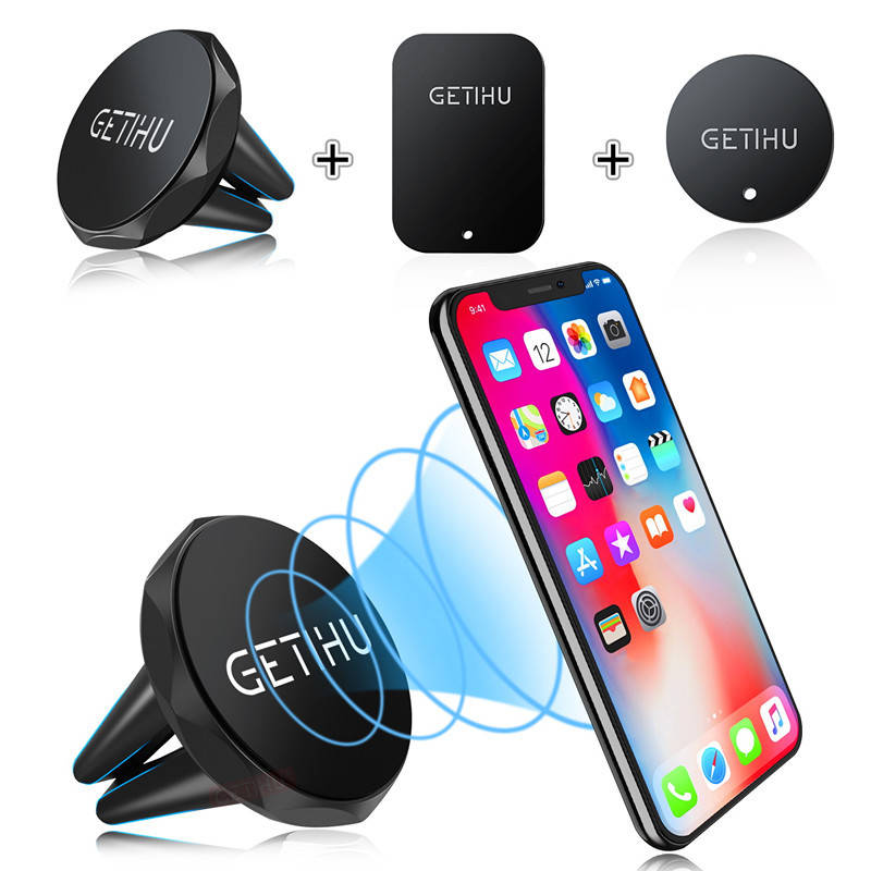 

Автомобильный магнитный держатель телефона, Getihu Black, Черный