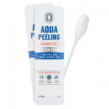 

Кислотный пилинг с 8% AHA и BHA A'PIEU AQUA PEELING COTTON SWAB INTENSIVE, 1 шт