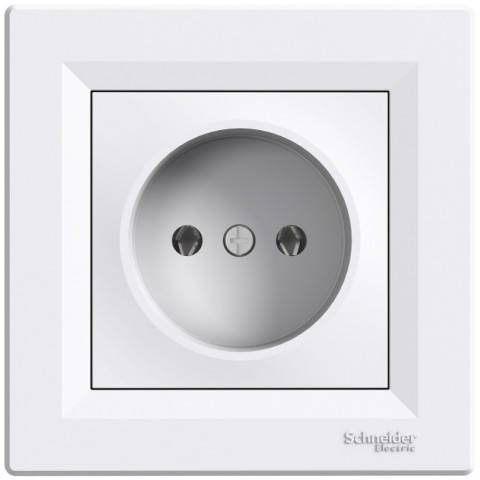 

Розетка без заземления белая Asfora EPH3000121