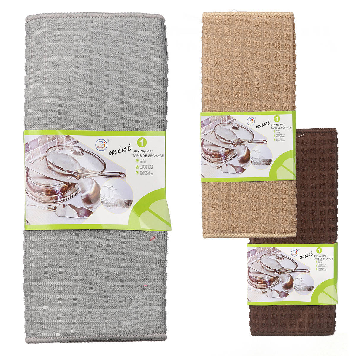 

Коврик для мокрой посуды STENSON "Однотон" 40 х 50 см (H11803/R84153), Красный