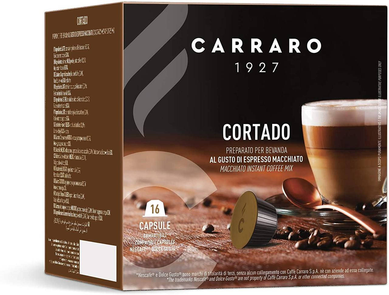 

Кава в капсулах Дольче Густо - Carraro Cortado Dolce Gusto (16 капсул = 16 порцій)