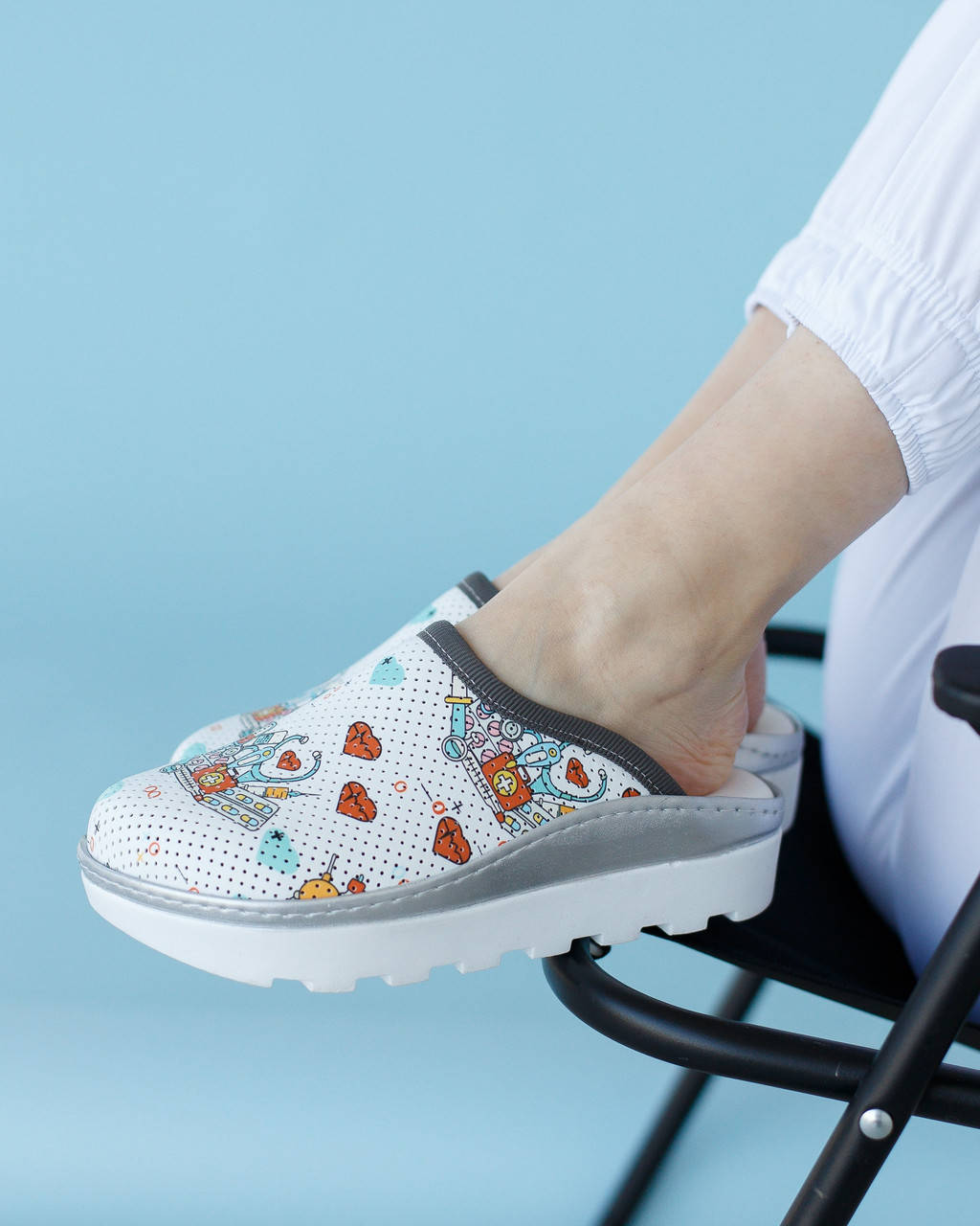 

Обувь медицинская сабо Medicine white, Белый