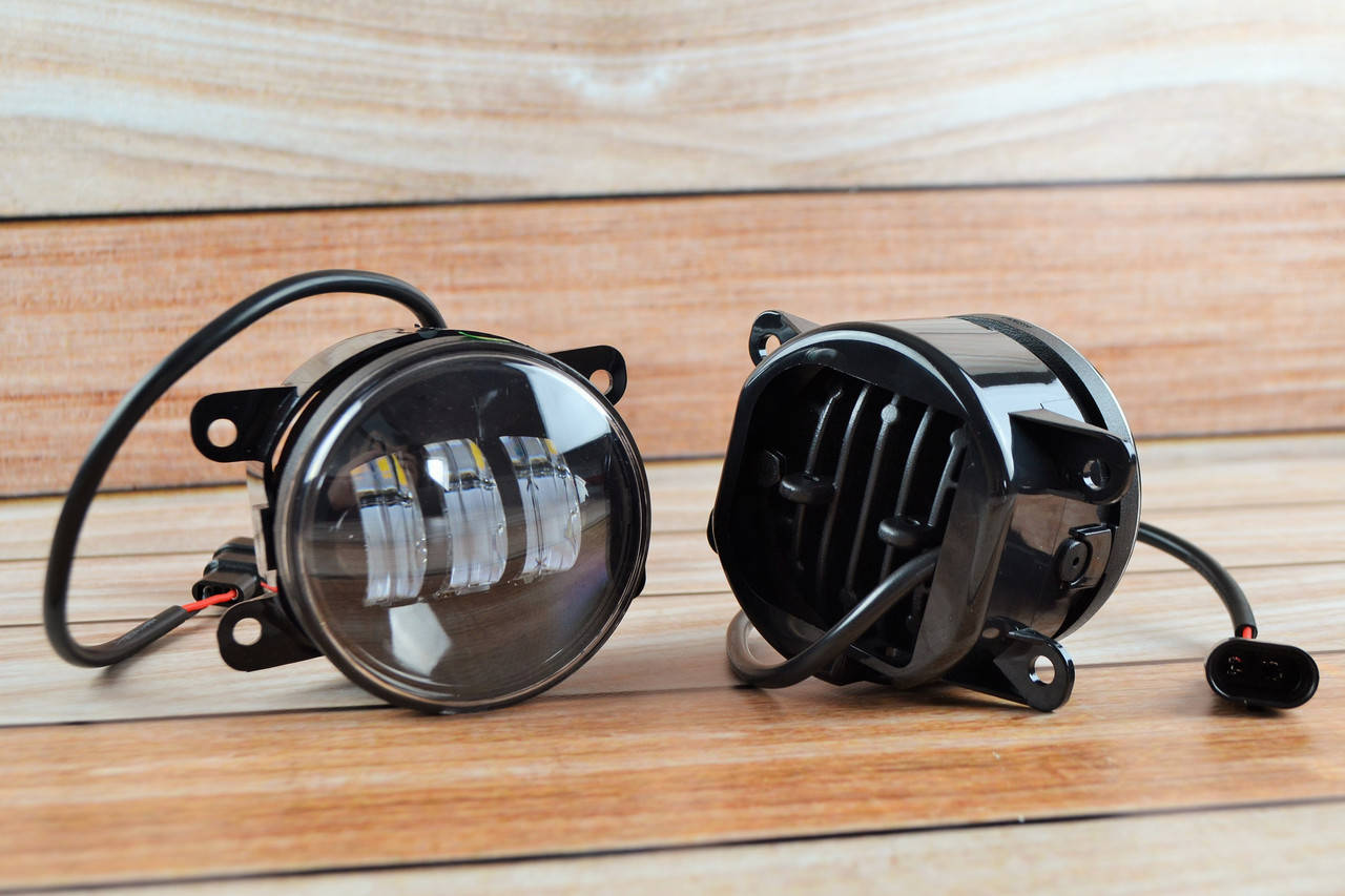 

Светодиодная противотуманная фара универсальная (40вт) 4 дюйм Желтый+Белый свет