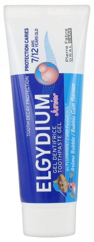 

Детская Зубная паста 7-12 лет Эльгидиум Elgydium Junior Toothpaste Gel вкус Бабл гам 50мл
