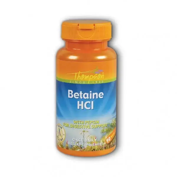 

Бетаин Thompson Betaine HCL with pepsin 90 tabs