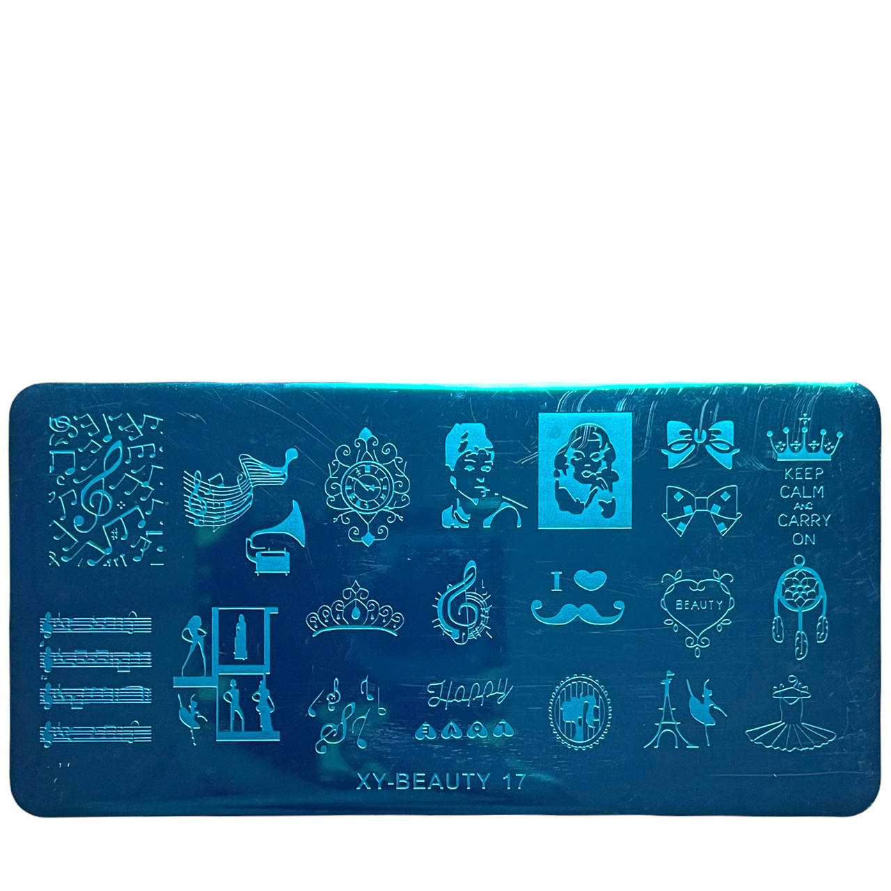 

Диск для стемпинга металлический, маленький (12 см * 6 см) XY-BEAUTY-17, Разные цвета