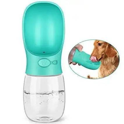 

Портативная поилка SUNROZ Dog Bottle прогулочная бутылка для собак 350 мл Голубая, Голубой