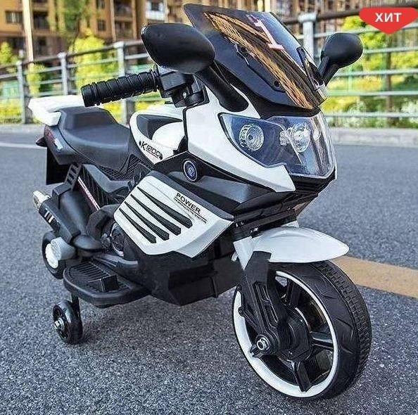 

Детский мотоцикл на аккумуляторе аккумуляторный Bambi (M 3582E) с мотором 15W, Белый