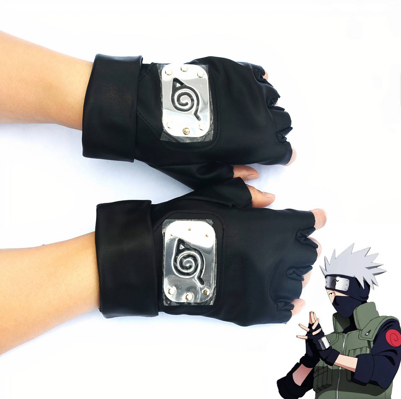 

Перчатки Какаши Хатаке из аниме Наруто Naruto, Реквизит для Косплея Ниндзя | Kakashi Hatake Cosplay Gloves