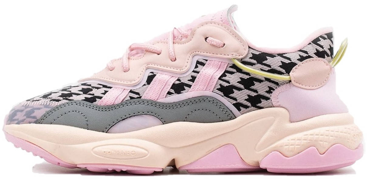 

Женские кроссовки Adidas Ozweego Pink (адидас озвиго, розовые), Розовый