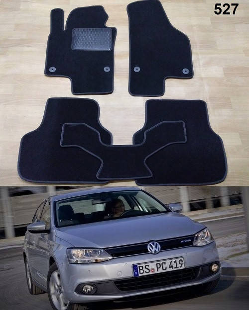

Коврики на Volkswagen Jetta VI '10-19. Текстильные автоковрики