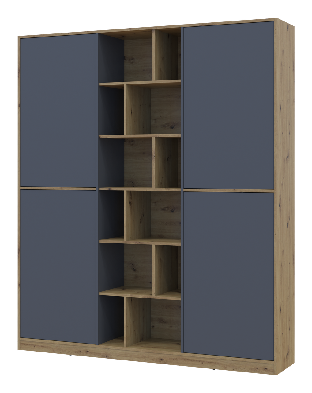 Шафа для одягу Doros Морган Дуб Артізан/Графіт ДСП 180х38.5х210 (42001256) 2