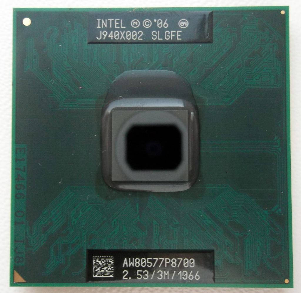 

Процессор для ноутбука P Intel Core 2 Duo P8700 2x2,53Ghz 3Mb Cache 1066Mhz Bus бу