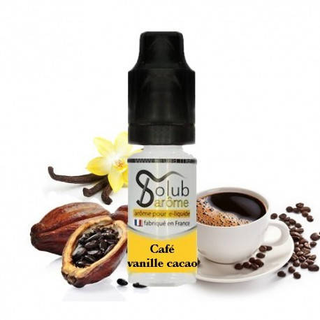 

Ароматизатор Solub "Cafe vanille cacao" со вкусом кофе, ванили и какао 5 мл