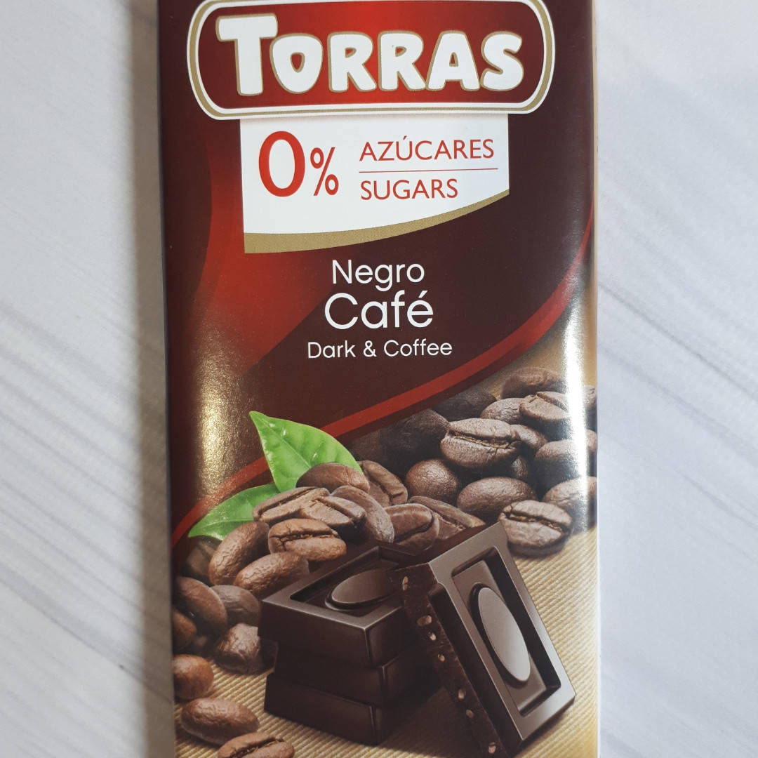 

Шоколад без сахара Torras черный с кофе Испания 75г