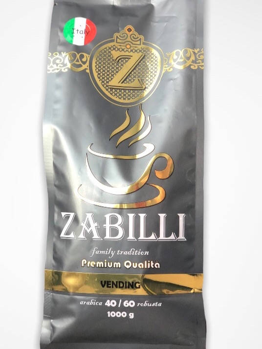 

ZABILLI VENDING 40% Arabica *** 5 (шт.) 1 кг зерно ** Вкусная Новинка **