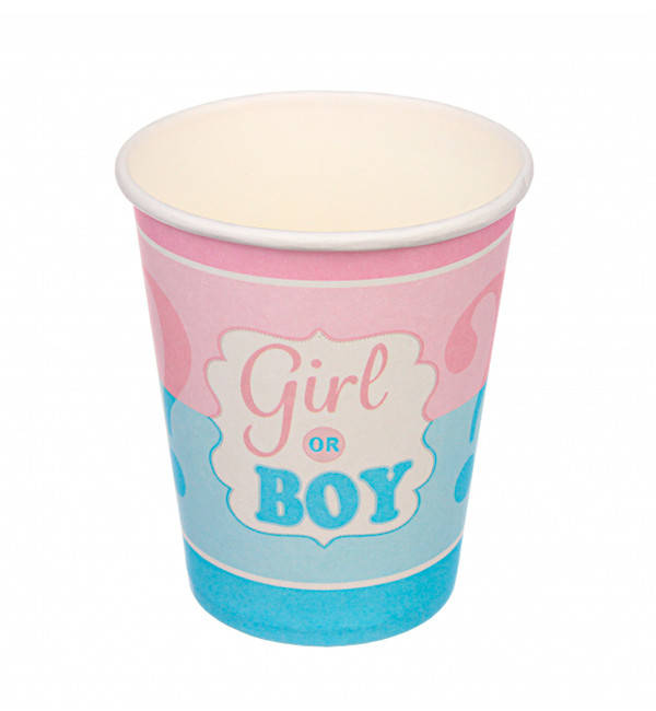 

Бумажные стаканы "Boy or girl", 8 шт., 200 мл
