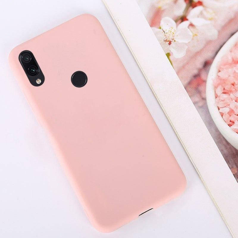 

Матовый чехол Xiaomi Mi Play (силиконовая накладка) Розовый